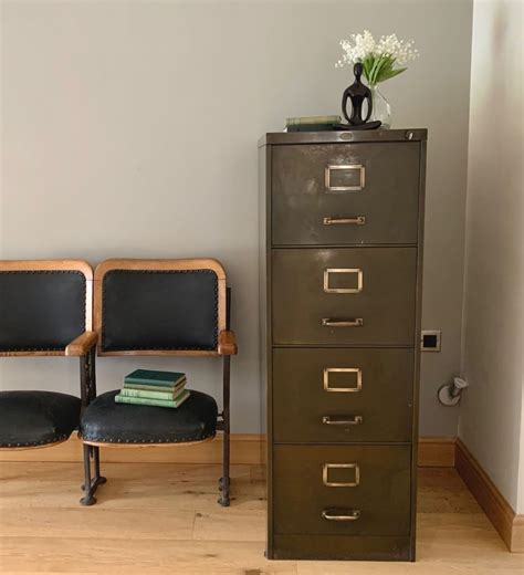 retro steel filing cabinet|vintage filing cabinets under 200.